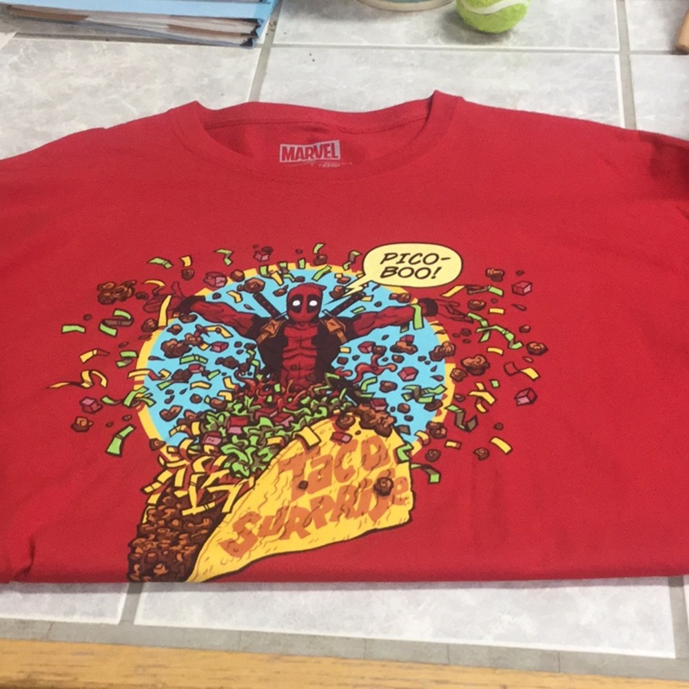 Marvel tshirt.